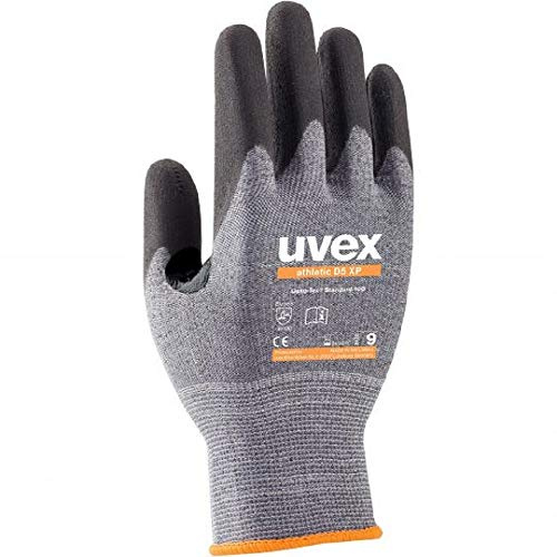 Uvex Schnittschutzhandschuh Athletic D5XP Unisex 8, Eingangs-/Grau