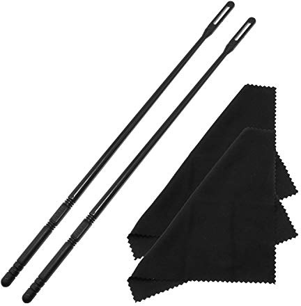 Maxmoral 2 Set Flute Cleaning Kit, Flute Cleaning Rod and Cloth, Flute Cleaner, Flute Polishing Cloth