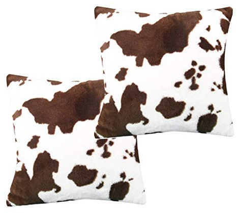 Nicoone Juego de 2 Funda para Cojín- Fundas Decorativas de cojín para sofá con Cremallera Cubierta para Decoración del Hogar Sofá Dormitorio,45 x 45 cm