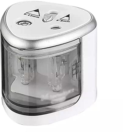 Elektrisk Pennvässare Nätström, Elektrisk Batteridriven Vässare För 6-12 Mm Diameter Pennor, Dubbelhåls Snabbvässare, För Skola, Hem Och Kontor