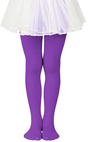 Durio Medias de ballet para niña, elásticas, antideslizantes