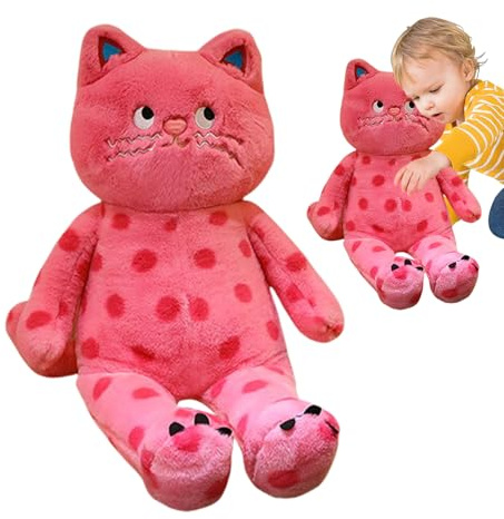 Nuyhgtr Cat Plush Pillow Toy – 31.5 Inch Soft Cuddle Companion, Adorable Stuffed Cat Doll, Hugging Cushion for Kids, Adults, Plush Comforting Body Pillow, Home Sofa Bed Decorative