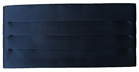 Clermont Direct Black Satin Cummerbund