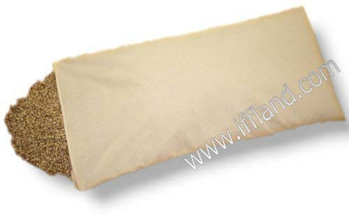 Bio Coussin de Millet Avec Fermeture Éclair - Épeautre Coussin Orthographié Oreiller Avec Bio Épeautre Rempli Divers Dimensions à Partir De - 40 X 65 Cm