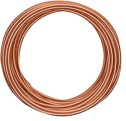 Vaessen Creative Aluminiumdraht, 4mm x 10m, Aluminium Wire, Basteldraht, Dekodraht, Floristikdraht Aludraht Schmuck 4 mm x 10 Meter | Biegsam Schmuckdraht Kupfer, orange Copper, 1000 x 0.4 x 0.4 cm, 24233-002