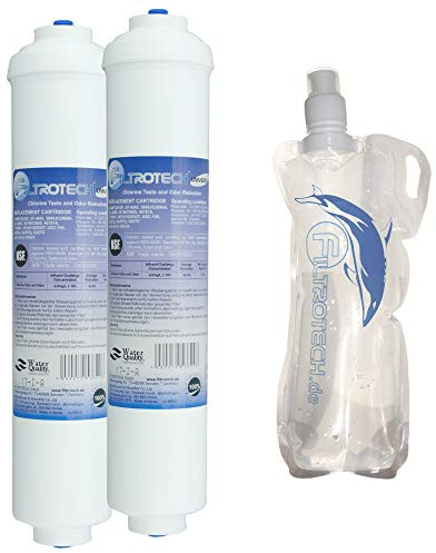 FILTROTECH ORIGINAL Wasserfilter für Kühlschrank Side-by-Side, DOPPELPACK + ZUGABE