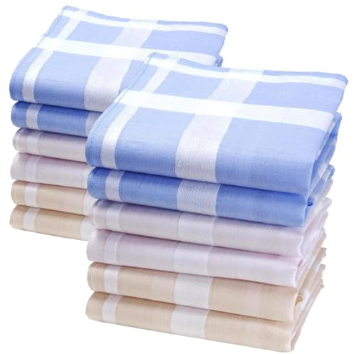 Merrysquare Fazzoletti Femminili Discreti Monocolore - Piccola Taglia 28cm x 28cm - 100% Cotone - Modello Suzon