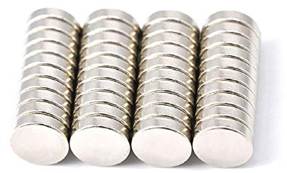 Magnetpro 40 stycken magneter, 10 x 3 mm, 2,3 kg kraft, magneter för magnettavla, whiteboard, tavla, anslagstavla, kylskåp