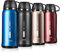 Y·J&H Termo de Vacío de Doble Pared,Botella de Agua Acero Inoxidable sin BPA,Botellas Frío/Caliente,Botellas Termica para Niños, Colegio, Oficina, Trekking - 650ml Azul