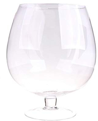 INNA-Glas Copa de coñac Grande Liam, Transparente, 38cm, Ø23cm/Ø31cm - Vaso de Cristal - Copa de Vidrio