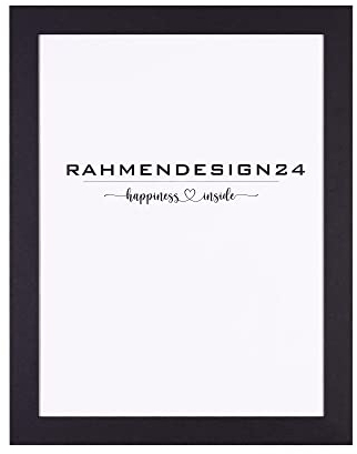 Rahmendesign24 Bilderrahmen Tokio 70x70 SCHWARZ (matt) Fotorahmen, Wechselrahmen, Posterrahmen, Puzzlerahmen, Rahmen