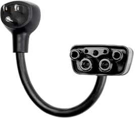 LENZ NEMA 5-15 Adapter: Compatible ONLY with Tesla Mobile Charger Gen 2 & 3, This Adapter Plugs into Your 120 V 5-15 Outlet at 12 Amps (Verify Before Purchase), 10-Inch Length