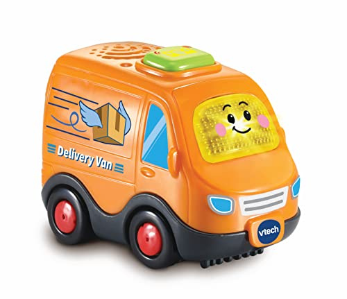 VTech Tut-Tut leveransbil – interaktiv småbarnsleksak att leka med ljus och ljud – lämplig för pojkar och flickor från 12 månader, 2, 3, 4+ år, engelsk version