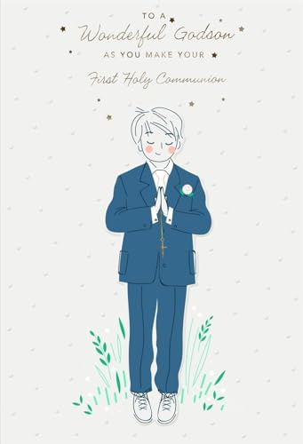 Cards Hallmark First Holy Communion Godson To a Wonderful Godson as you make your FIrst Holy Communion