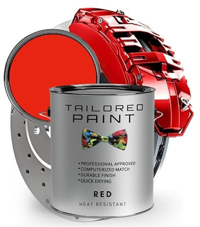 Jeep Gloss Red Heat Resistant Brush On Brake Caliper Paint 150ml