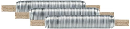 Windhager Gartendraht, Blumendraht, Bindedraht, Pflanzendraht, Basteldraht, Wickeldraht rostfrei, verzinkt, 50 m x 0,65 mm, 36223 (Packung mit 3)