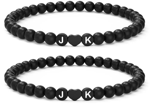 Partner Geschenke | Pärchen Armbänder | Geschenk für Freundin | Armband Mit Buchstaben | Couple Geschenke