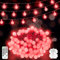 12 M 100 LED Halloween Lights Outdoor Red Fairy Lights Globe Christmas String Lights Battery Operated with Remote 8 Modes for Garden Bedroom Party Outside Indoor Patio Fence Gazebo Decorations
