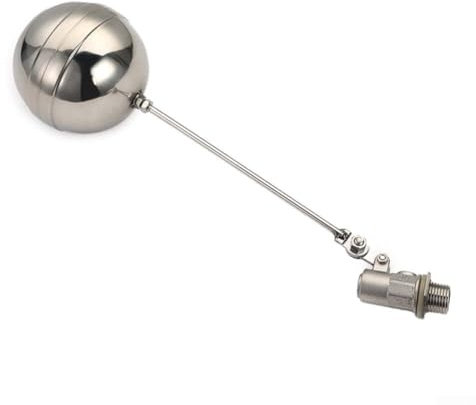 Valvola a sfera galleggiante in acciaio inox 1PCS con design di tenuta del sedile della valvola sicura, valvola a sfera galleggiante regolabile per serbatoio d'acqua per controllo del livello