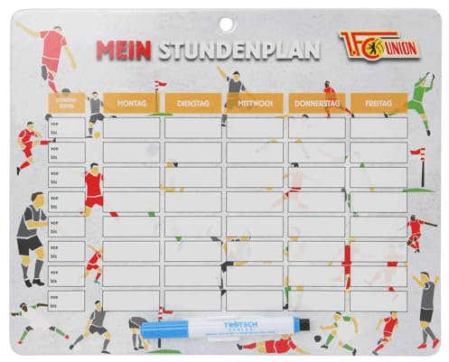 Stundenplan abwischbar - 1. FC Union Berlin