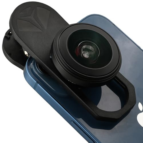 HD 200° Fisheye Lens for iPhone and Samsung Smartphones, Black