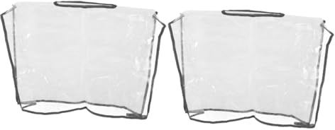 YARNOW Chubasquero Bolso Transparente tu Abrazadera Plegable Limpiador Lista Bolsa Impermeable Cubierta para Bolsa de Mano Funda de Bolsa Protector de Bolsa de polivinilo