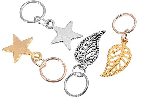 Ipetboom 40piezas Colgantes Para Cabello y Uñas Adornos De Arte Para Dreadlocks Accesorios De Decoración Para Fiestas y Eventos