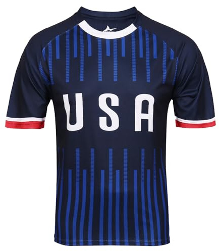 Soccer Jerseys for Men&Women S-2XL,National Team USA Fan Soccer Practice Jerseys Football Shirt