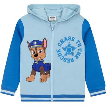 Paw Patrol Sudadera con Capucha, Jersey Niño De Chase, Sudadera Chico para El Verano, Azul 4-5 Años