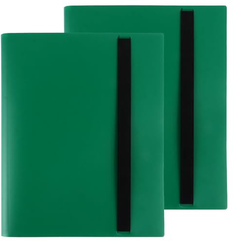 MIVIDE 2pcs Classeur Carte, 360 Pochette Carte Porte-Cartes à Collectionner, 20 Pages Cartes Album Livre 9 Compartiments pour Collectionner Cartes(Vert)