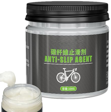 Grasso per bicicletta | Lubrificante in fibra di carbonio | Pasta di montaggio bicicletta antiscivolo | Lubrificante 100 g per telaio in carbonio manubrio reggisella montaggio manutenzione