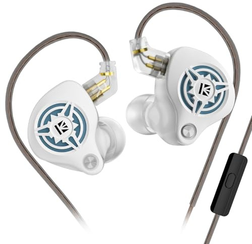 Yinyoo KBEAR BK1 - Auriculares para videojuegos con micrófono, 10 mm Dynamic Driver Gaming, auriculares para jugadores FPS, cable OFC 5N, conector jack de 3,5 mm, compatible con PC, Xbox, PS5, Switch