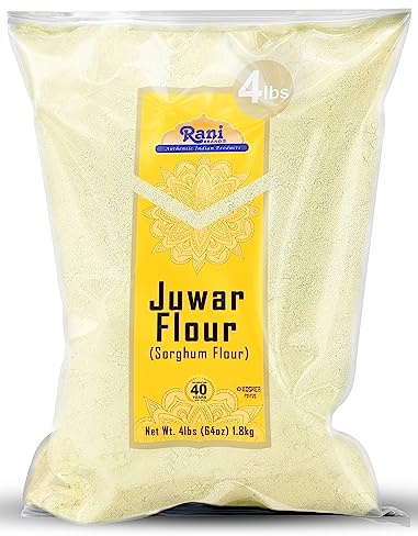 Rani Juwar (Sorghum) Flour 64oz (4lbs) 1.81kg Bulk ~ All Natural | Vegan | Gluten Friendly | NON-GMO | Kosher | Indian Origin
