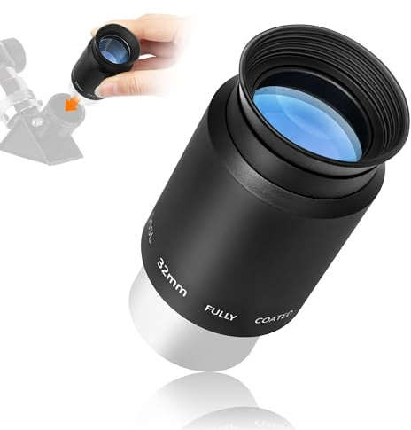 Astromania Plossl telescopio oculare – 4-element Plossl design – filettato per filtri standard 3,2 cm Astronomia, 1.25 32MM