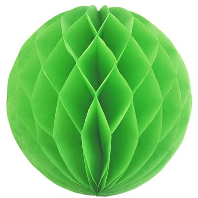 Creativery 10 våffelbollar 15 cm set // vågor boll hänge dekor ballonger lykta wabenball dekoration bollar pons papper party bröllop Hell Grün 556