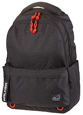 Walker Classic Alpha Rucksack – Laptop Rucksack 15 Zoll – Leicht, Wasserabweisend, Nachhaltig – 29L – Ergonomisch & Vielseitig für Alltag, Schule & Freizeit Classic Alpha | Black