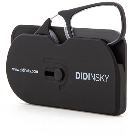 DIDINSKY läsglasögon för män och kvinnor genomskinliga. Kompakta, lätta kantlösa glasögon. Glasögonbågar för kvinnor och män irormphibler. Retroläshjälp. 10 färger – MOMA, Graphitebio, 3