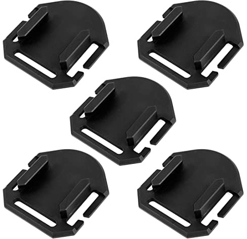 FEICHAO Väst bas platt yta spänne montering hängande krok adapter kompatibel med Go·Pro Hero 9/8/7/6/4 actionkamera tillbehör (1 st) (5 st väst bas)