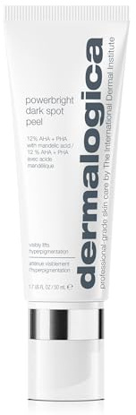 Dermalogica PowerBright Dark Spot Face Peel, Exfoliating Facial Peel with 12% AHA PHA, Improve Dark Spot and Hyperpigmentation for All Skin Types