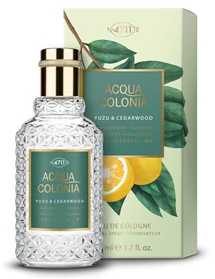 4711 Acqua Colonia® Yuzu & Cedarwood | Eau de Cologne - fokussierend - Wellness für die Sinne | 50ml Natural Spray