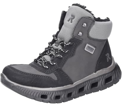 Rieker Donna M6023 Stivali stringati, Grigio, 39 EU, grigio., 39 EU