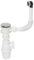 Wirquin Siphon mit Ablaufventil PushUP und Überlaufgarnitur für Waschbecken Modell Quick Clac