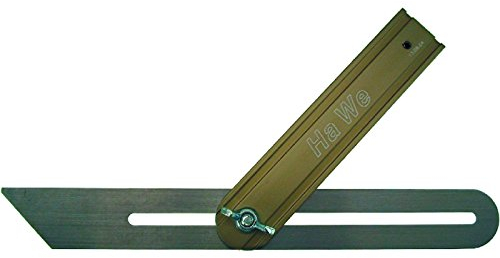 HaWe 957.30 Fausse équerre de menuisier 300 mm en aluminium