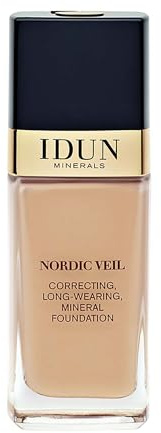 IDUN Minerals Nordic Veil Liquid Foundation - Full Coverage - Svea, Medium Warm
