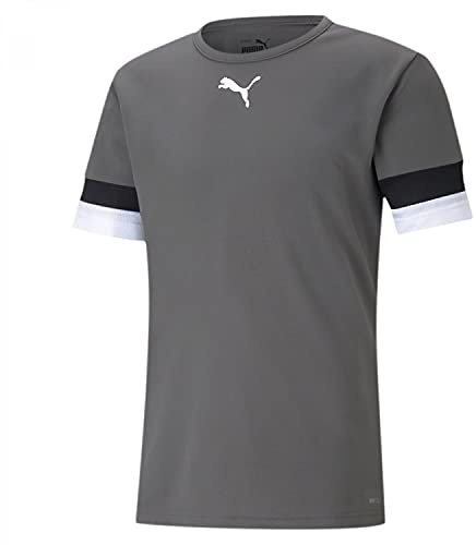 PUMA Mixte enfant Teamrise Jersey Jr Shirt, Smoked Pearl-puma Black-puma White, 164 EU