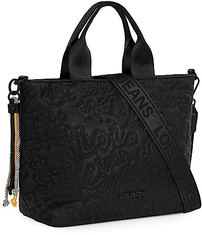 Lois - Bolso Mano Mujer Elegante Estilo Moderno Casual Para Ocio - Bolso De Mano De Mujer Pequeño Versátil para Uso Diario y Eventos, Negro