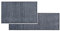 Rutschfester Teppich Wohnzimmer - Fußmatte innen Küchenläufer - Küche Läufer Flur Schmutzfangmatte waschbar - 2er Set: 66x110 und 50x150cm Melange