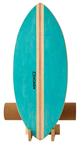XCMAN Surf Balance Board Trainer Mit Rolle - Stabilitätstrainer Für Erwachsene Und Kinder, Zum Surfen, Snowboarden, Skateboarden, Hockey