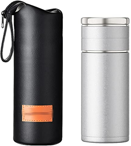 ZYMEN Bollitore Thermos Portatile Tazza Tazza Boccetta Isolante sotto Vuoto in Acciaio Inossidabile 316 Bottiglia d'Acqua per tè Thermocup Termico Boccetta Termica (Colore : B, Dimensioni : 250ml)