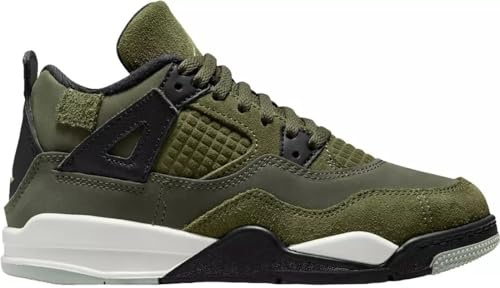 Jordan Unisex-Kinder Air Jordan 4 Retro-Se Craft-Größe M, Olivgrün/Blassvanille, Fb9929 200 Vorschul-PS, Medium Olive/Pale Vanilla, 1 Little Kid